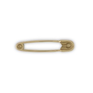 Dritz Brass Safety Pin Pull Bright Brass: Gold Drawer Knobs & Cabinet Handles, Brass Plated, 5.5" Length - 1 of 4