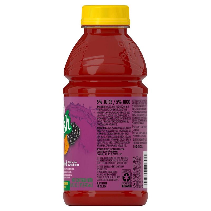 V8 Splash Berry Blend Juice Drink - 12pk/16 fl oz Bottles, 4 of 5