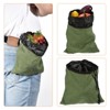 Unique Bargains Outdoor Hiking Camping Collapsible Fruits Picking Belt Pouch Canvas Foraging Bag - 4 of 4