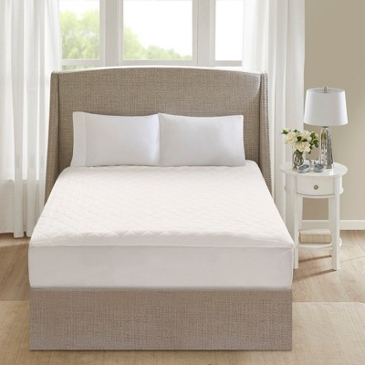 Beautyrest 250TC Cotton Deep Pocket Heated Mattress Pad with 20 Heat Settings, Full Size