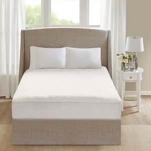 Beautyrest 250TC Cotton Deep Pocket Heated Mattress Pad with 20 Heat Settings, Full Size - 1 of 4