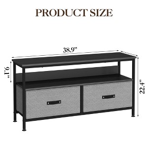 50 Inch TV Stand for Living Room, Dresser TV Stand for with 2 Drawers, Small Entertainment Center with Storage, TV Console Table Furniture - 1 of 4