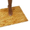 Mind Reader Flexible Mildew Resistant Bamboo Bath Mat Environmentally  Friendly : Target