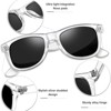 Attop Polarized Sunglasses Retro Square Design Sunglasses UV400 Fashion, Clear Color - 3 of 4
