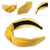 Unique Bargains Cross Knotted PU Leather Non-slip Fashion Wide Headband 1 Pc - 3 of 4