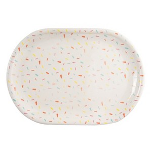 Totalee Gift Confetti Platter Ceramic White - 1 of 2