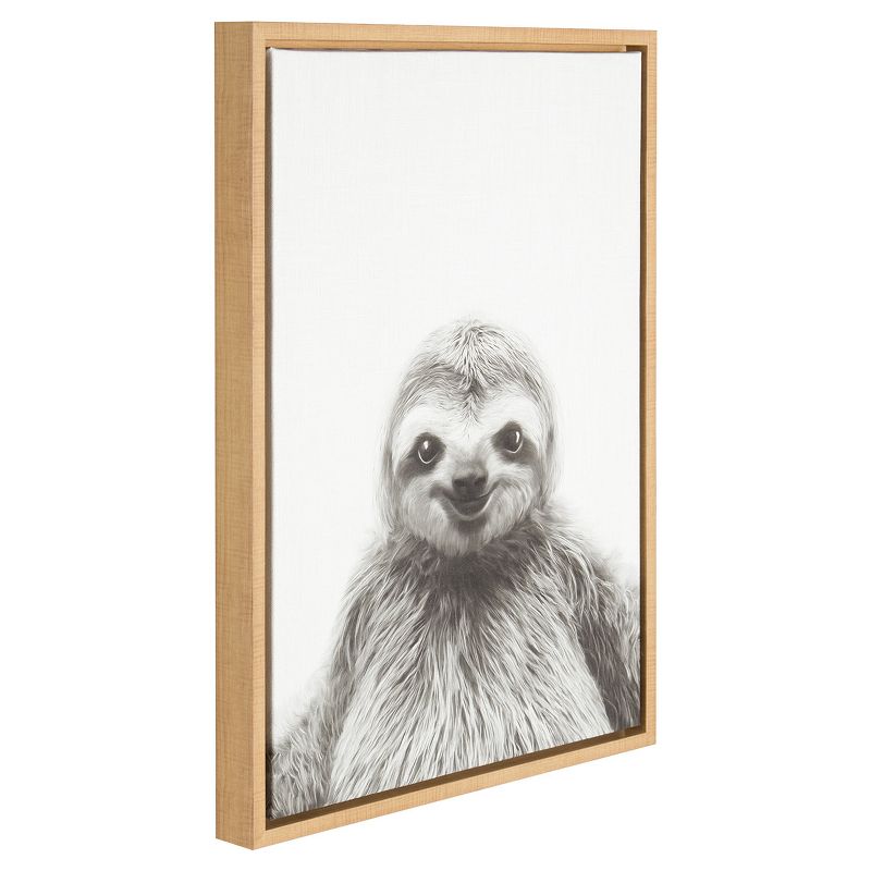 24" x 18" Sloth Framed Canvas Art - Uniek, 3 of 6