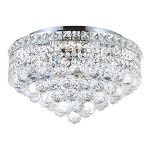 CWI Lighting Luminous 5 Light Flush Mount With Chrome Finish - 1 of 4