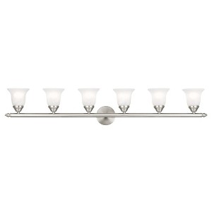 Livex Lighting Neptune 6 - Light Vanity in  Brushed Nickel - 1 of 1