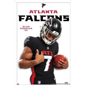 Trends International NFL Atlanta Falcons - Bijan Robinson Feature Series 24 Framed Wall Poster Prints - 1 of 4