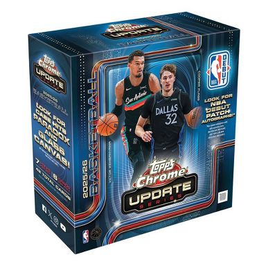 2025/26 Topps NBA Chrome Update Series Basketball Trading Card Mega Box