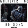 Boy's Star Wars The Mandalorian Wherever I Go He Goes T-Shirt - 2 of 4