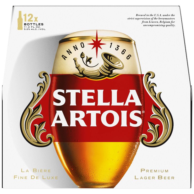 Stella Artois Belgian Beer - 12pk/11.2 fl oz Bottles, 3 of 14