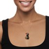 Ross-Simons 3.5-4mm Cultured Pearl, .60 ct. t.w. Multi-Gemstone and Multicolored Enamel Christmas Cat and Lights Pin/Pendant in 18kt Gold Over - 2 of 4