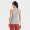 Women's Slim Fit Ribbed 3pk Bundle Tank Top - A New Day™ Black/White/Gray XXL: Cotton Modal Spandex Blend - 3 of 3