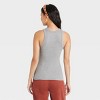 Women's Slim Fit Ribbed 3pk Bundle Tank Top - A New Day™ Black/White/Gray M - image 3 of 3