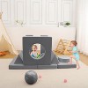 Modular Kids Play Couch 12PCs - Toddler Sectional Sofa with Soft Removable Covers, Space-Saving Playroom Furniture for Nap Time - Easy Assembly - 4 of 4