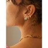 Freekiss 3 Pairs Gold Hoop Earrings Set: Dainty Stud Earrings Trendy Small 14K Gold Plated Hypoallergenic Dangle Cartilage - 3 of 4