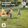 Glow Fort Building Kit with 86 Rods & 44 Balls, STEM Construction Toy with Storage Bag for Indoor/Outdoor Play Ages 5-12 - 3 of 4