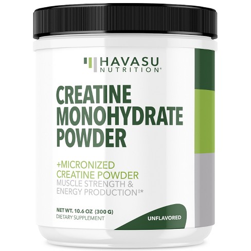 Creatine Monohydrate Powder, Post Workout Recovery Powder for Muscle, Strength and Energy Production, Havasu Nutrition, 10.6 oz - image 1 of 4