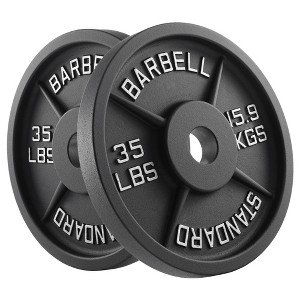 Philosophy Gym Set of 2 Cast Iron Olympic 2-inch Weight Plates - 1 of 4