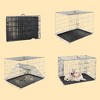 FURNIinspire Pet Crates and Houses 48 Inch Two Entry Collapsible Pet Enclosure with Modular Partition and Detachable Base, Black, 48.4"*29.3"*31.2" - 2 of 4