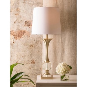 Devi Table Lamp Crystal & Polished Nickle Body - StyleCraft: UL Listed, No Assembly Required - 1 of 3