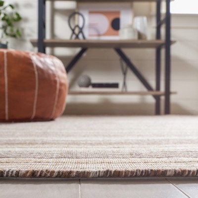 Bohemian Nomad Brown & Yellow Handwoven Flatweave Rug