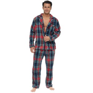 ADR Men's Pajamas Set, Soft Plush Fleece Pajamas Man, Pajamas PJs Set - 1 of 4