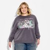 Women's Nightmare Before Xmas Graphic Sweatshirt - Charcoal Gray - 2 of 3