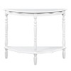 PAGED 42 inch Half-Moon Console Table,Modern Entryway Table with Cloud Design Top and Open Shelf for Living Room,Entryway Hallway - 4 of 4