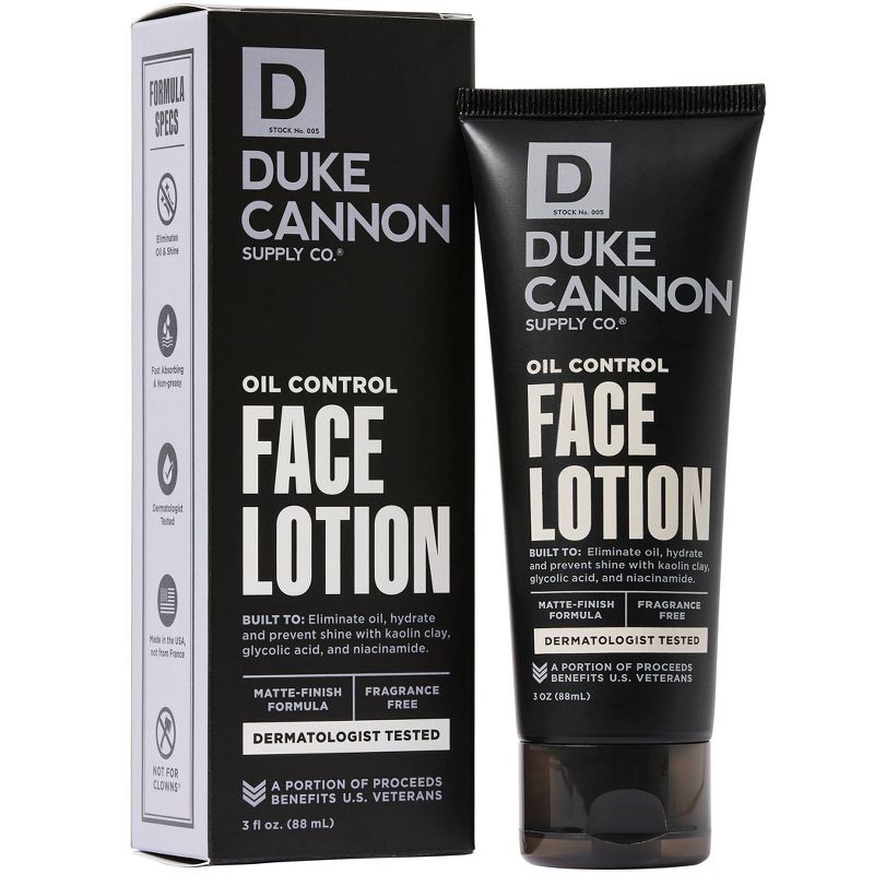 Duke Cannon Supply Co. Oil Control Face Lotion - 3 fl oz, 1 of 12