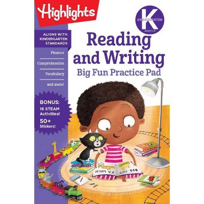 Kindergarten Reading and Writing Big Fun Practice Pad - (Highlights Big Fun Practice Pads) (Paperback)