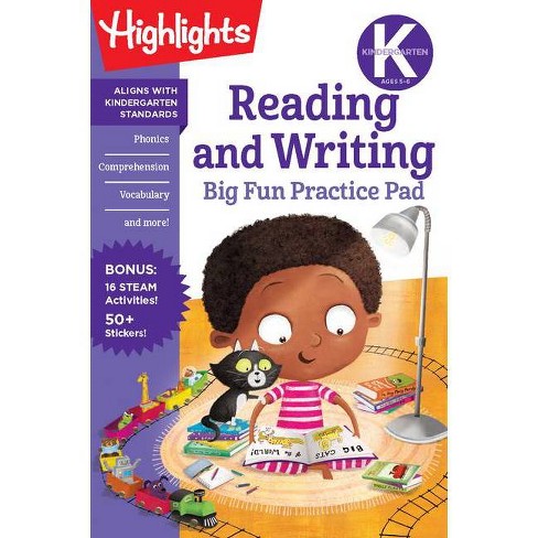 Kindergarten Reading And Writing Big Fun Practice Pad - (Highlights Big Fun Practice Pads) (Paperback) : Target