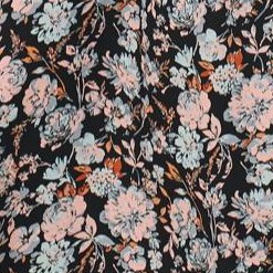 black pink floral