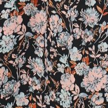 black pink floral