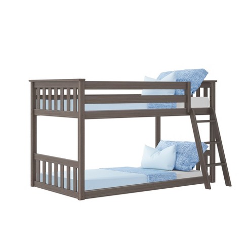 bunk bed with crib on bottom on Max Lily Twin Over Twin Low Bunk Bed Target