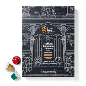 Holiday Countdown Calendar Espresso Roast Coffee Pods - 24ct - Good & Gather™ - 1 of 3