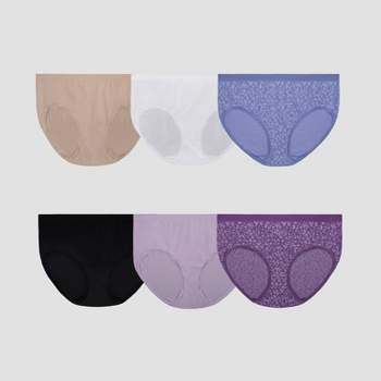 Hanes Women's 6pk Pure Comfort Organic Cotton Briefs - Colors May Vary 6 :  Target