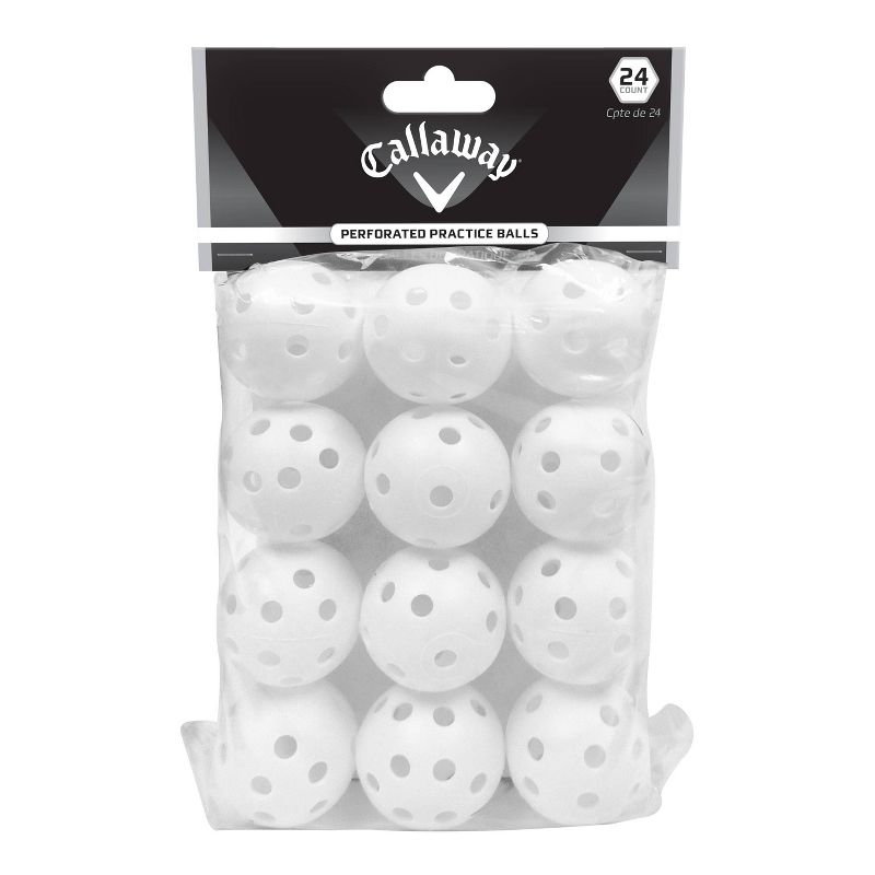 Callaway Practice Perforated Golf Balls 24pk - White, 4 of 5
