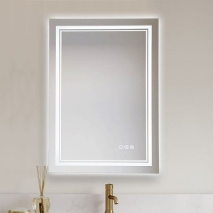 C Cattleya 19.75 in.Rectangular Frameless Anti-Fog Color Changing Dimmable LED Bathroom Vanity Mirror Light - 1 of 4