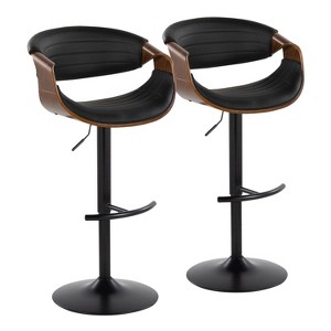 Set of 2 Symphony Adjustable Barstools - LumiSource - 1 of 4