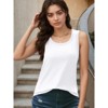 Womens Sleeveless Tops Summer Tees Loose Fit Casual Flowy Tank Tops Square Neck Shirts Blouses - 2 of 4