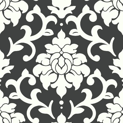 black and white peel and stick wallpaper