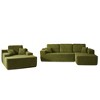 XIZZI Modular Sectional Sofa Couch, L/U-Shape Upholstered Couch, Modern Minimalist Couches for Living Room, Free Combination Deep Seat Corner Couch - 2 of 4