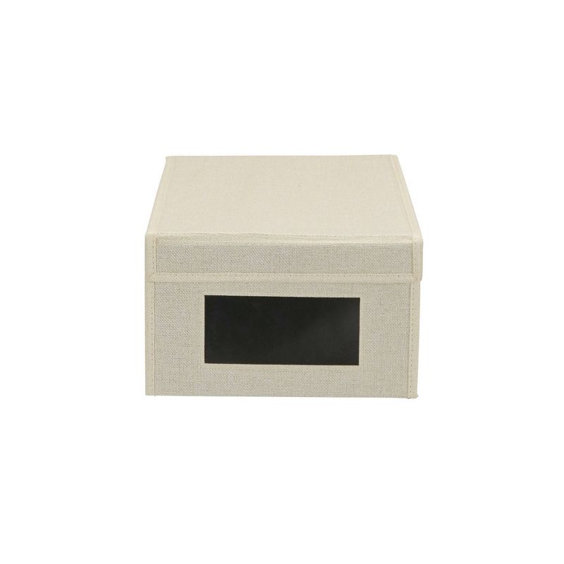 Household Essentials Large Drop Front Vision Storage Box Cream, 5 of 14