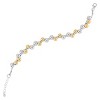 Silpada 'Dimming Lights' Sterling Silver with 14K Yellow Gold Plating and Hematite Bead Bracelet, 7.5" + 1"  (6mm) - 2 of 4