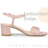 Perphy Women's Open Toe Chunky Heel Ankle Strap Slingback Sandals - 4 of 4