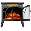 Bestier Electric Fireplace Heater 24.2" with Remote, Cathedral Stylish, Adjustable Brightness & Heating Overheating Safe - 2 of 4