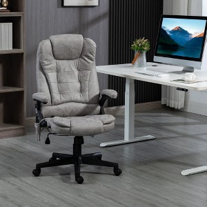 NicBex Adjustable Office Chair Modern PU Leather Massage Computer Chair with Armrests, 6 Vibration Points, Heating Function for Office, Study - 1 of 4